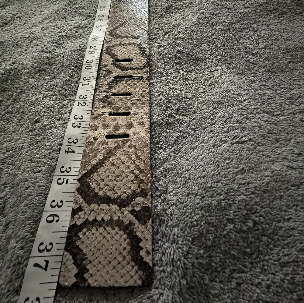 Banana Republic Snake Print Belt with Gold Buckle - Picture 7 of 12